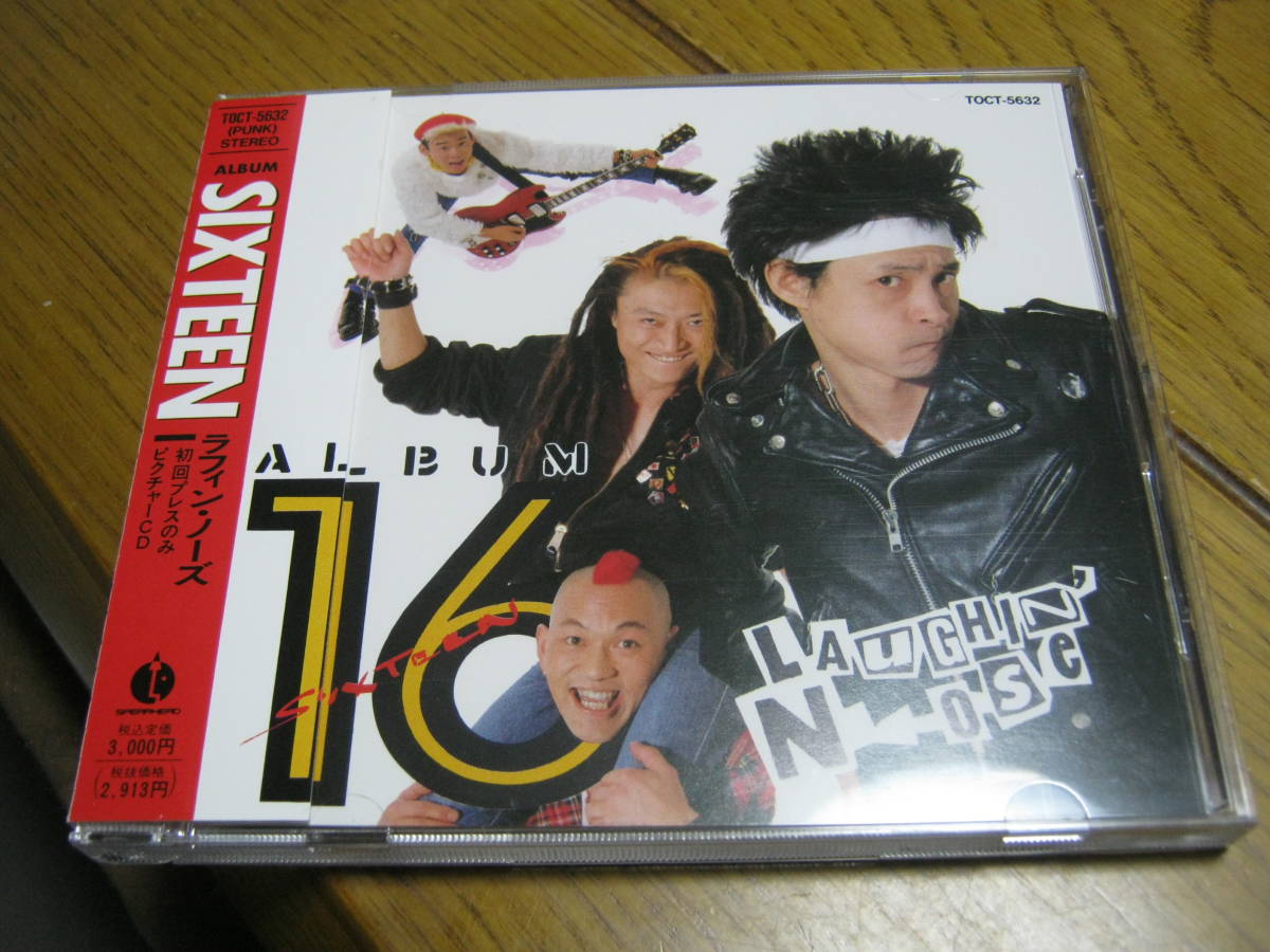 LAUGHIN' NOSE ラフィンノーズ / SIXTEEN 帯付初回ピクチャーCD CHARMY BELLEY WANTAN MARU COBRA FREEDOM CITY INDIAN BAWS OUTO ZOUO拍卖