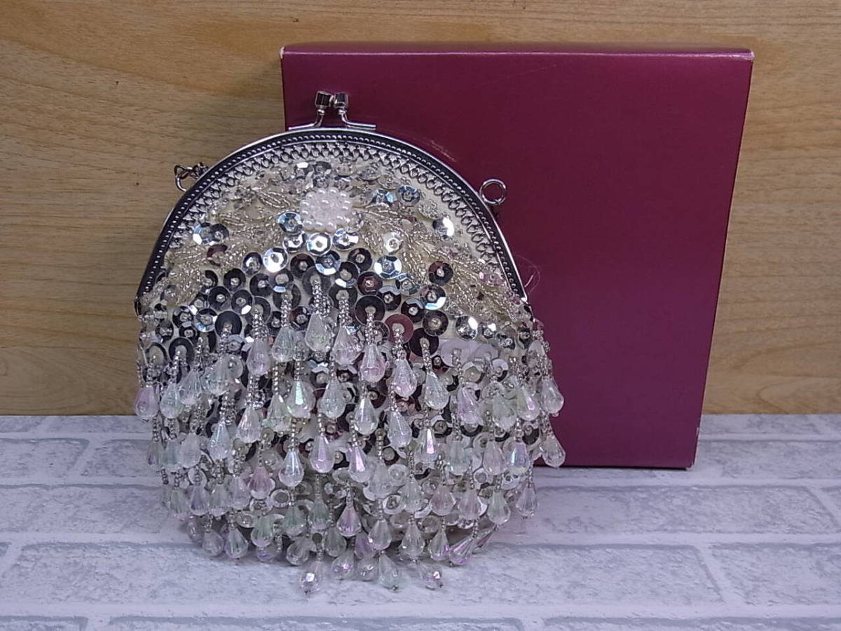 ◎J/051●パーティーバッグ☆がま口☆メーカー/型番不明☆中古品拍卖