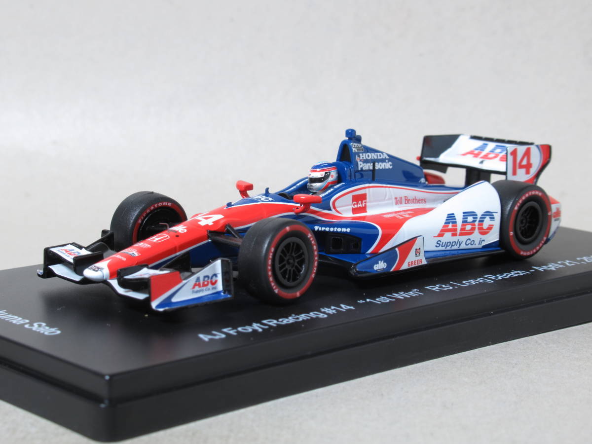 1/43 グリーンライト AJフォイト レーシング #14 佐藤琢磨 Rd.3 ロングビーチ Winner 2013 インディーカー拍卖