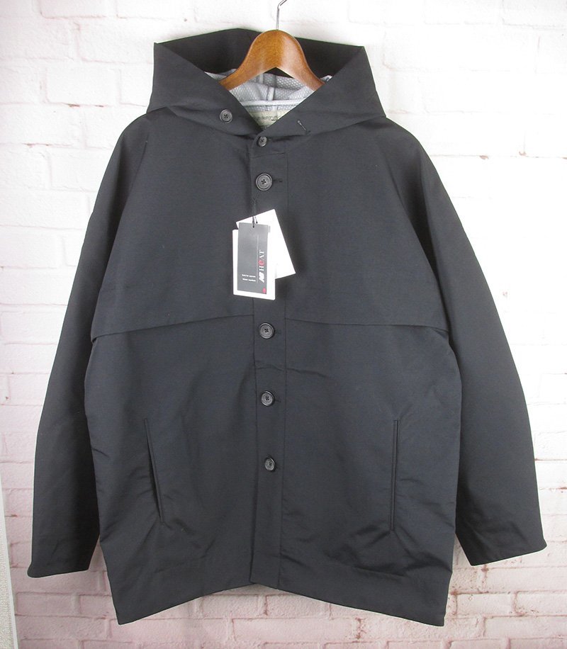 LAJ19289 ニューバランス tokyo design studio OVER COAT オーバーコート ケープショルダーフードジャケット L 未使用 ブラック系拍卖