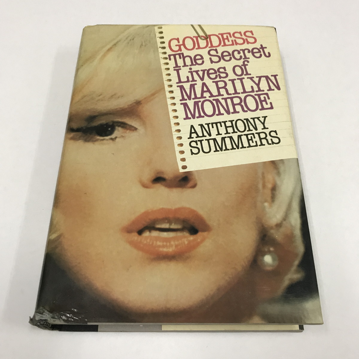 NB/L/【洋書】GODDESS The Secret Lives of MARILYN MONROE/ANTHONY SUMMERS/1985年/マリリン・モンロー/傷みあり拍卖
