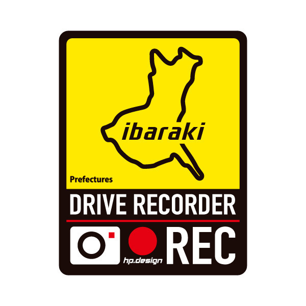 ハセプロ ★都道府県別 ドラレコ・マグネットサイン【茨城/TDFK-12DMS】★あおり運転の抑止に!都道府県デザインで郷土愛をアピール♪拍卖