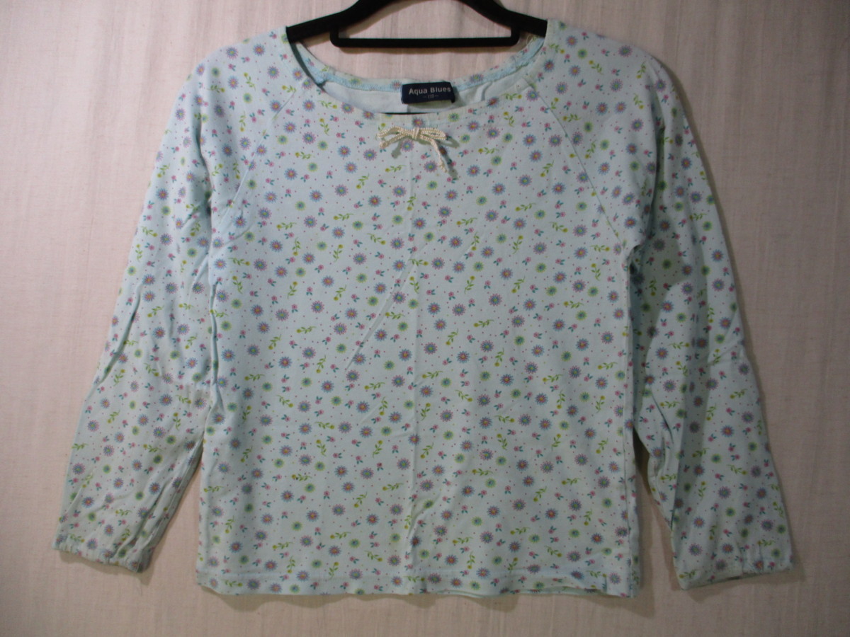 【Aqua Blues】カットソー サイズ130色ブルー身丈43身幅35/FAL拍卖