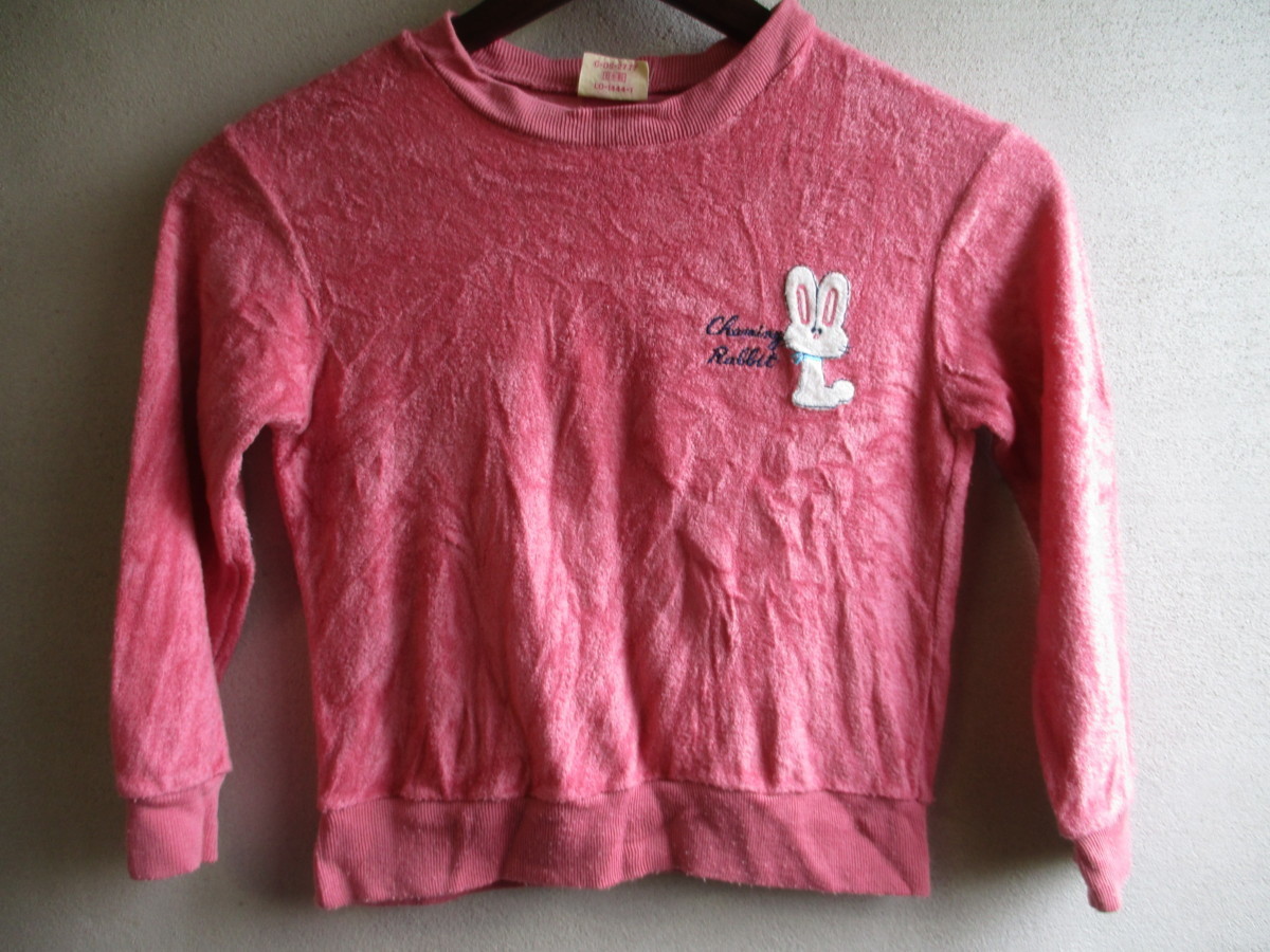 【Vivajambory】 トレーナー キッズ サイズ:120 色:ピンク 身丈:42 身幅:34 肩幅:36/MAQ拍卖