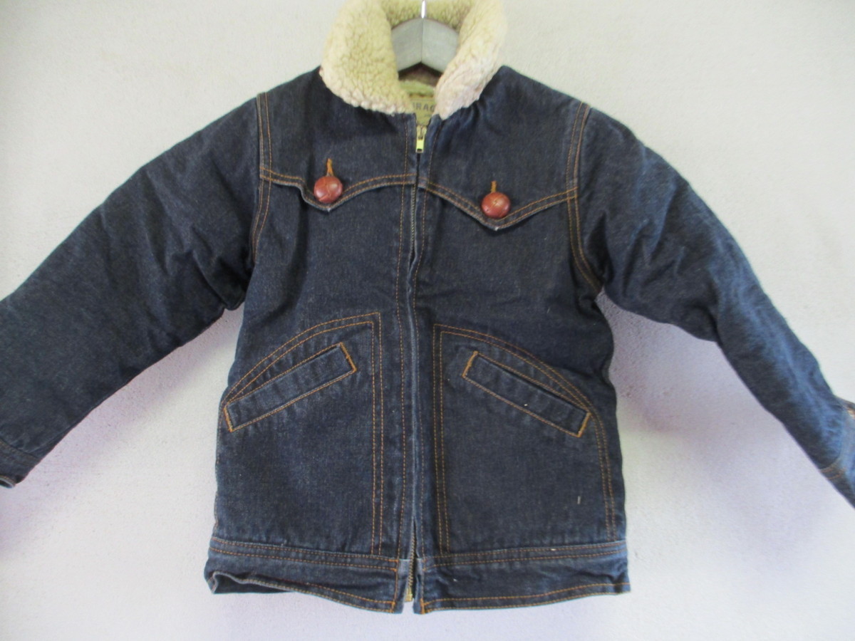 【e.a.B】コート サイズ100色ブルー身丈50身幅34肩幅29/LAD拍卖