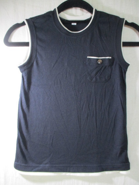 【西松屋】タンクトップ サイズ120色ブラック身丈46身幅31/DAM拍卖