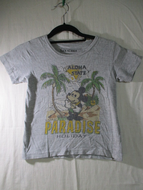 【BACK NUMBER】半袖Tシャツ サイズ120色グレー身丈42身幅33/CAO拍卖