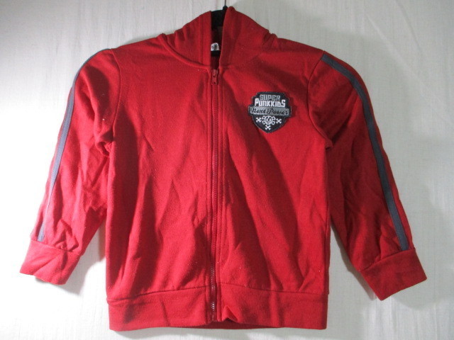 【BLUE COUNTRY】パーカ サイズ110色レッド身丈38身幅33/CAX拍卖