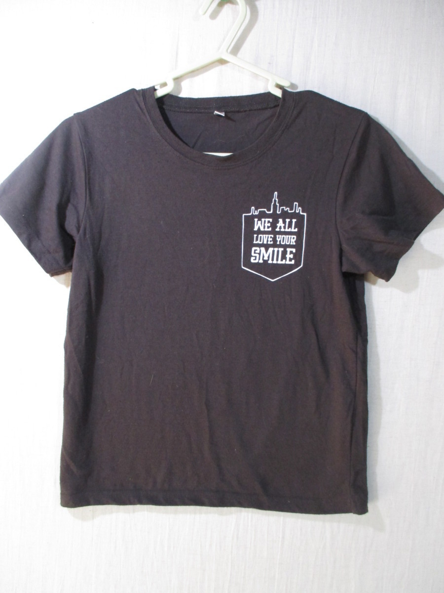 【西松屋】半袖Tシャツ サイズ150色ブラック身丈51身幅38/IAS拍卖