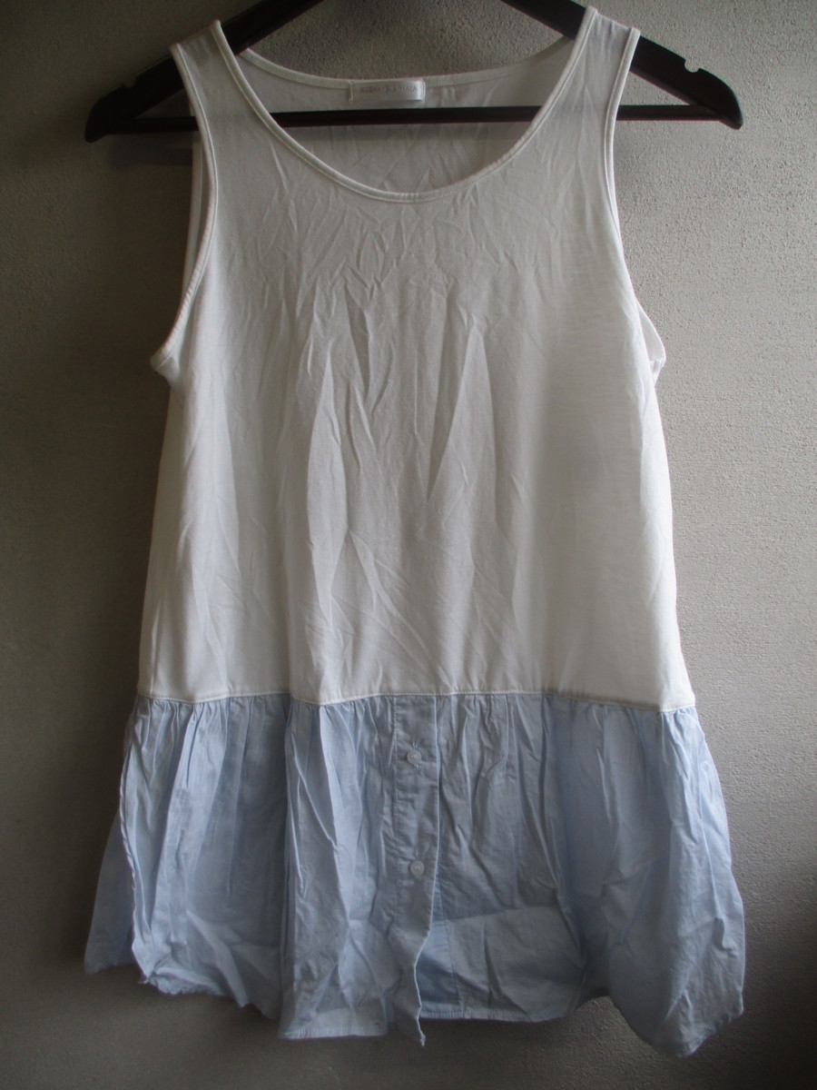 【BUONA GIORNATA】 カットソー レディース サイズ:F 色:ホワイト 身丈:70 身幅:40/CAP拍卖