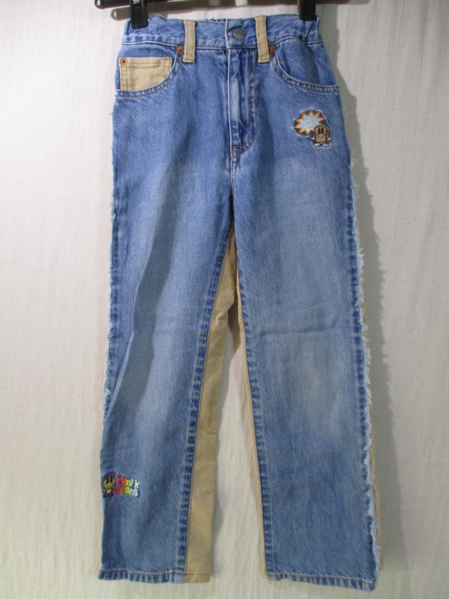 【Mini-K Jeans】ジーンズ サイズ120色ブルー身丈72身幅22/IAE拍卖