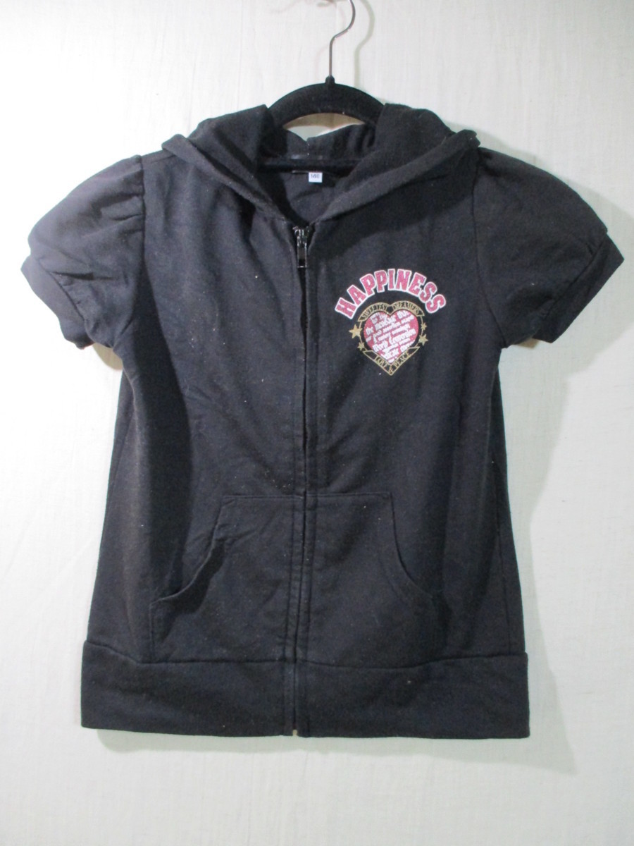 【Cornflake】半袖パーカ サイズ140色ブラック身丈46身幅33/DAZ拍卖