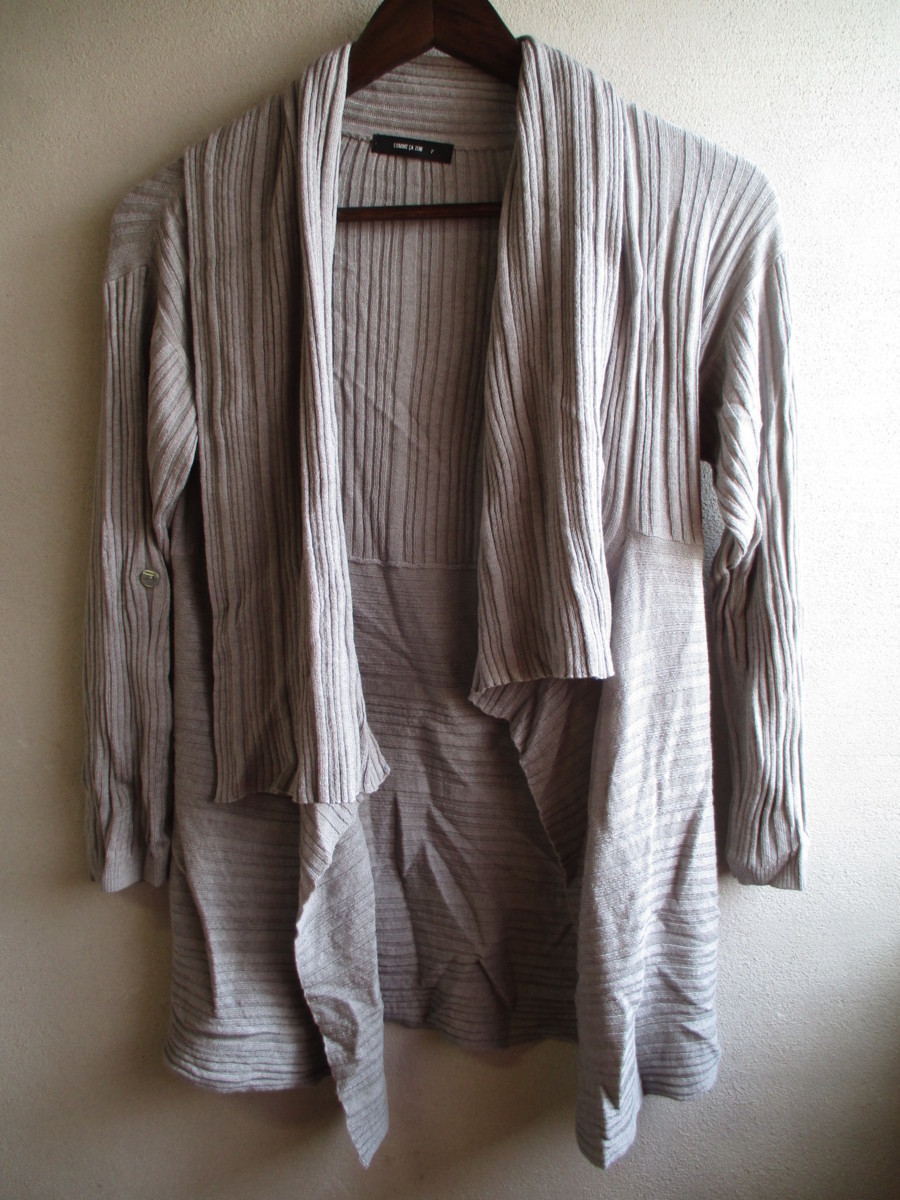 【COMME CA ISM】 カーディガン レディース サイズ:F 色:グレー 身丈:66 身幅:40 肩幅:40/MAJ拍卖