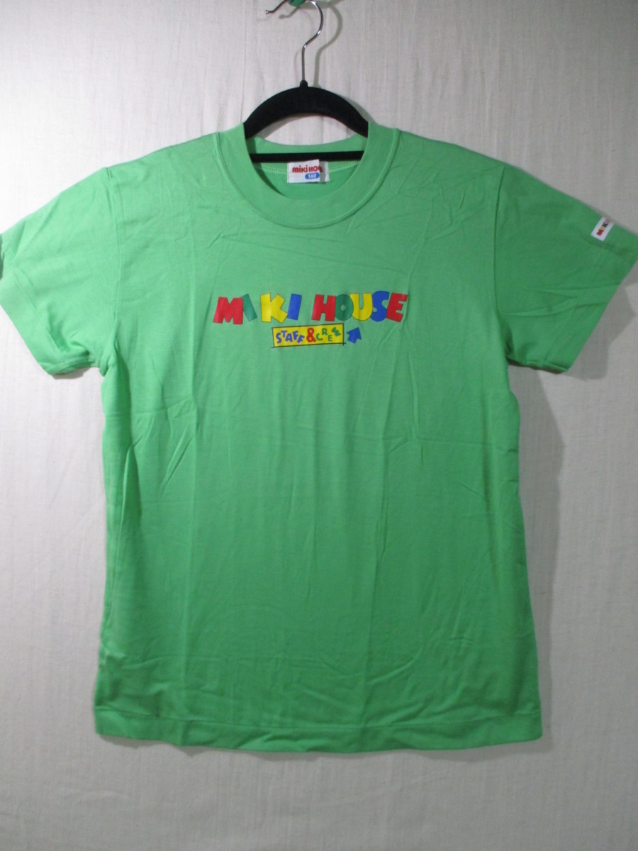 【mikiHOUSE】半袖Tシャツ サイズ140色グリーン身丈58身幅43/EAG拍卖