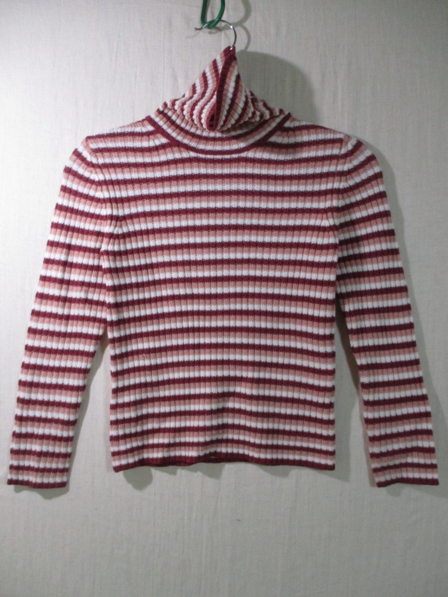 【ユニクロ】セーター サイズ130色ピンク身丈44身幅34肩幅34/EAE拍卖