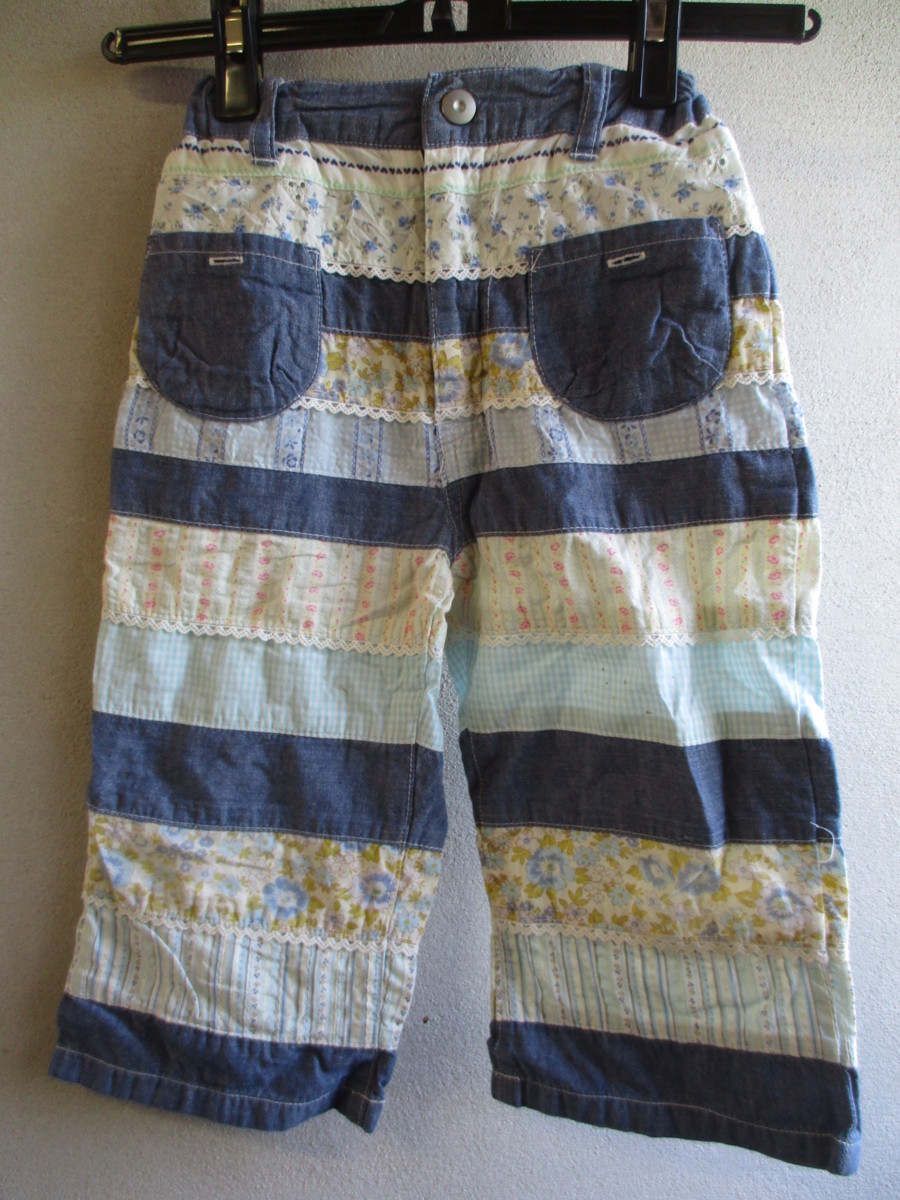 【パンツ】 キッズ サイズ:120 色:ブルー 身丈:48 身幅:22/NAK拍卖