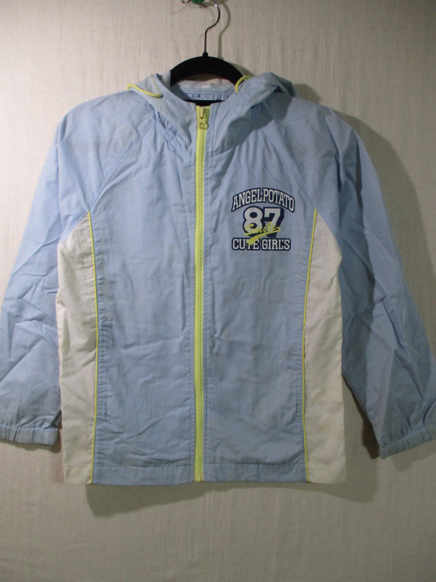 【ANGEL POTATO】ジャンパー サイズ140色ブルー身丈54身幅43/EAC拍卖