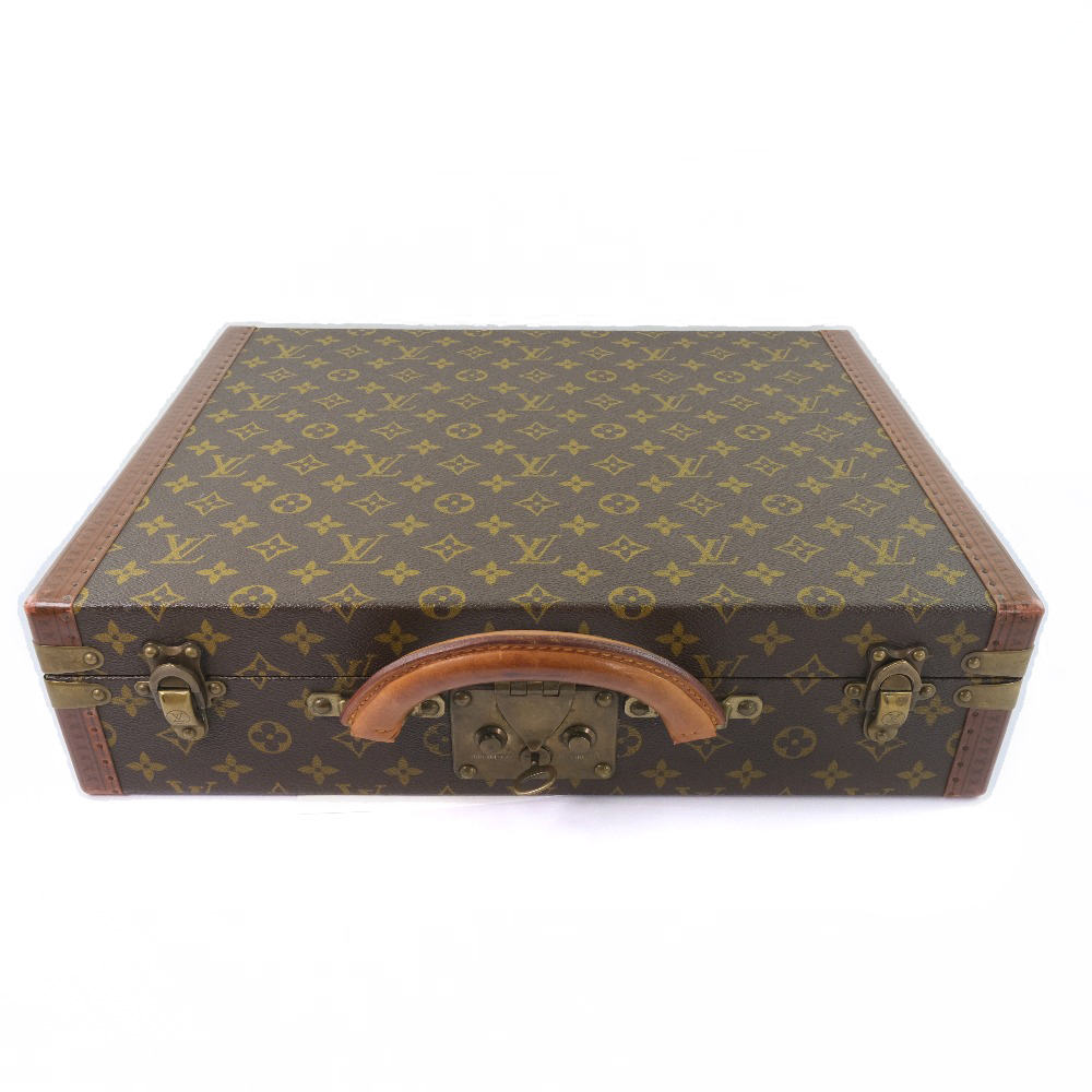 LOUIS VUITTON ルイ・ヴィトン プレジデント M53012 ブリーフケース モノグラムキャンバス 茶 ユニセックス【59080339】中古拍卖