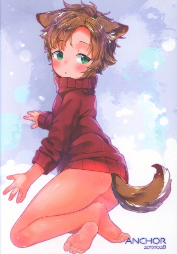 人外、ケモノ、メスケモ、獣人系イラストカード7枚セット(サイズ変形、大きめ)拍卖