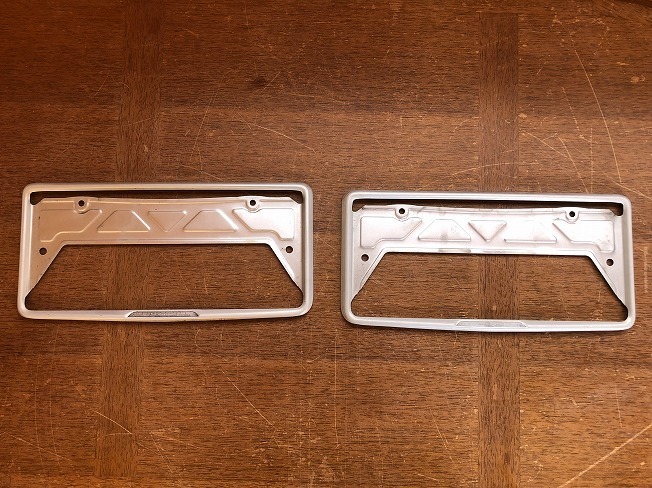 スバル 純正 ナンバーフレーム 2枚セット 金属製拍卖