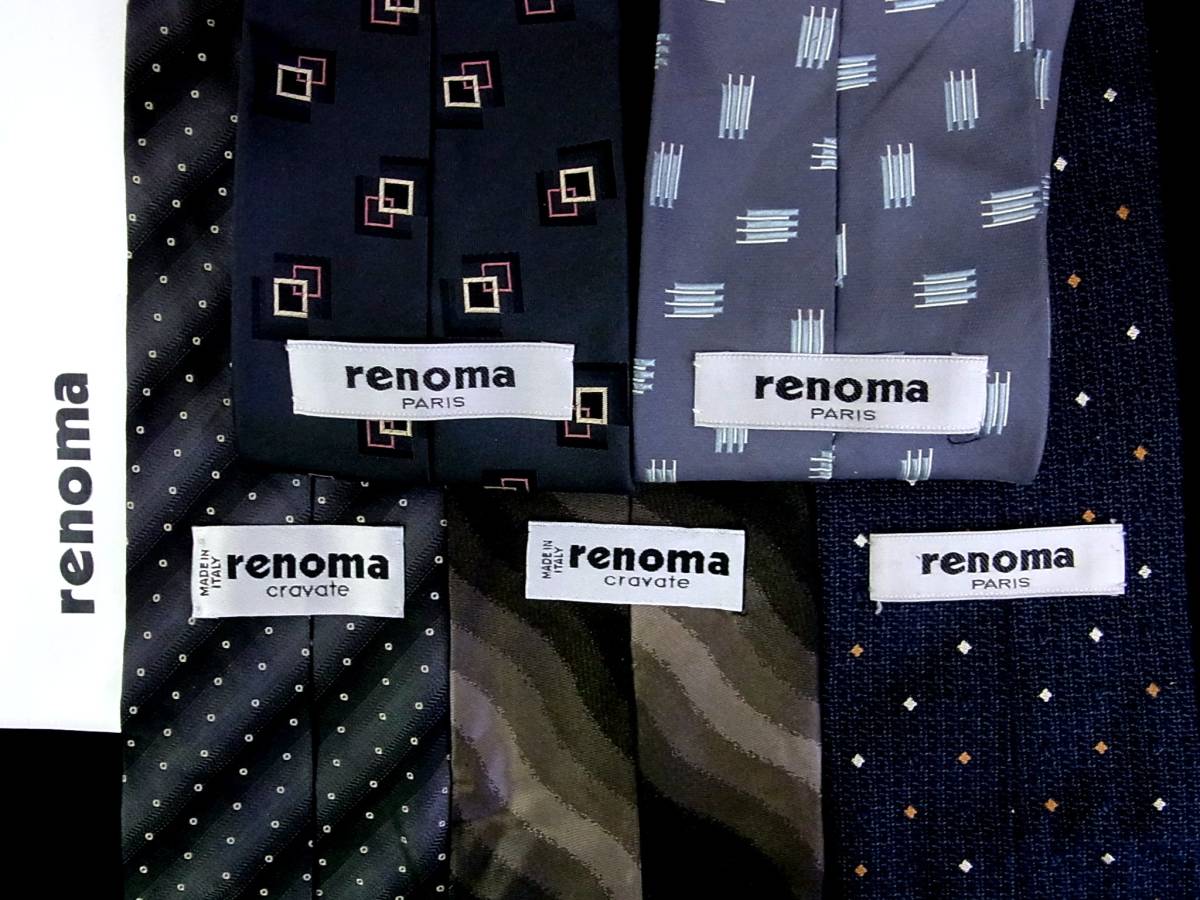 ■即決セール■J0510■ 5本セット全て レノマ ネクタイ拍卖
