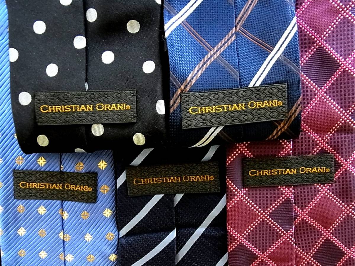 ■即決セール■J0681■ 5本セット全て オラーニ「CHRISTIAN ORANI」ネクタイ拍卖