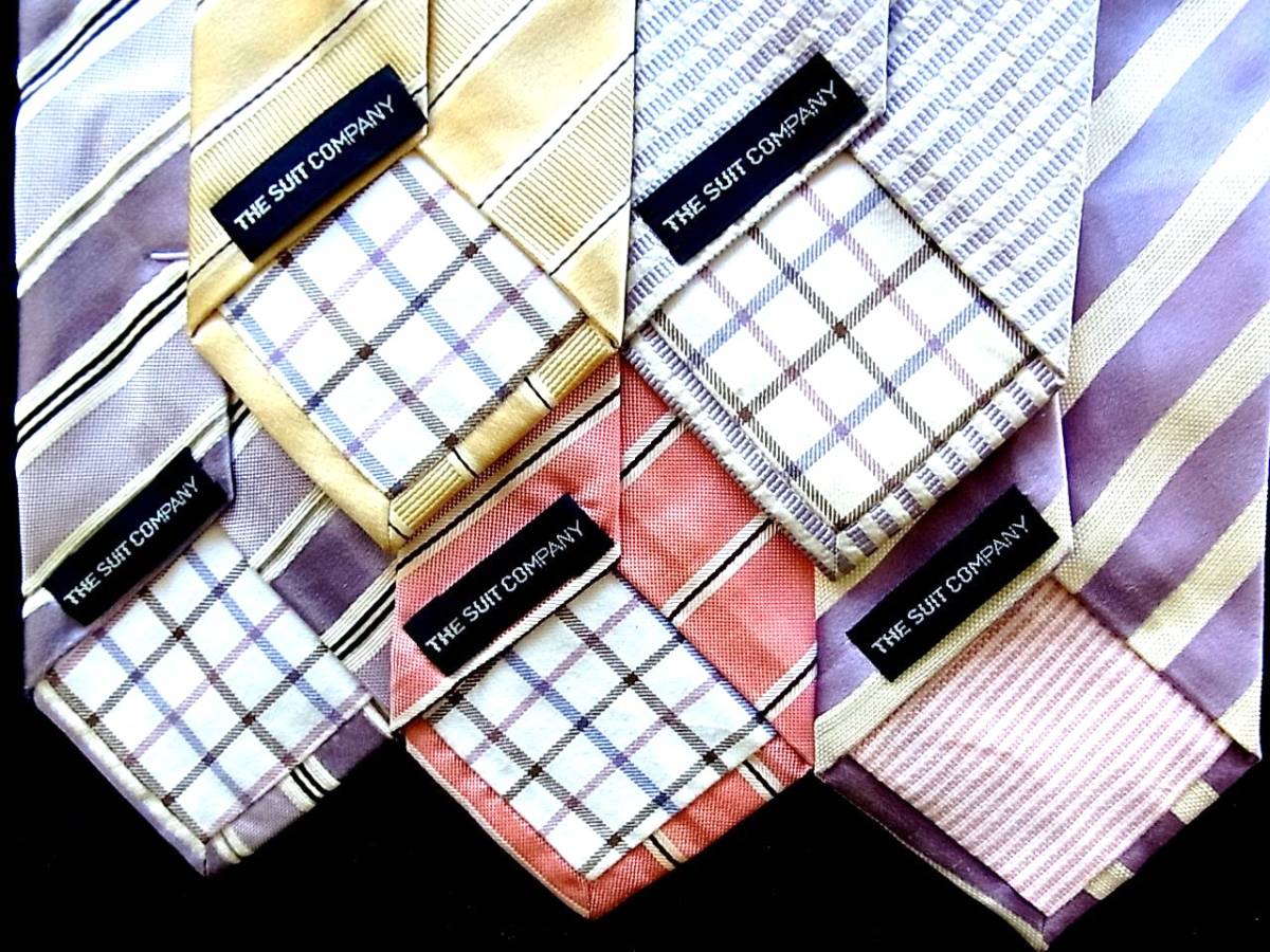 ■即決セール■J0707■ 5本セット全て スーツカンパニー「THE SUIT COMPANY」ネクタイ拍卖