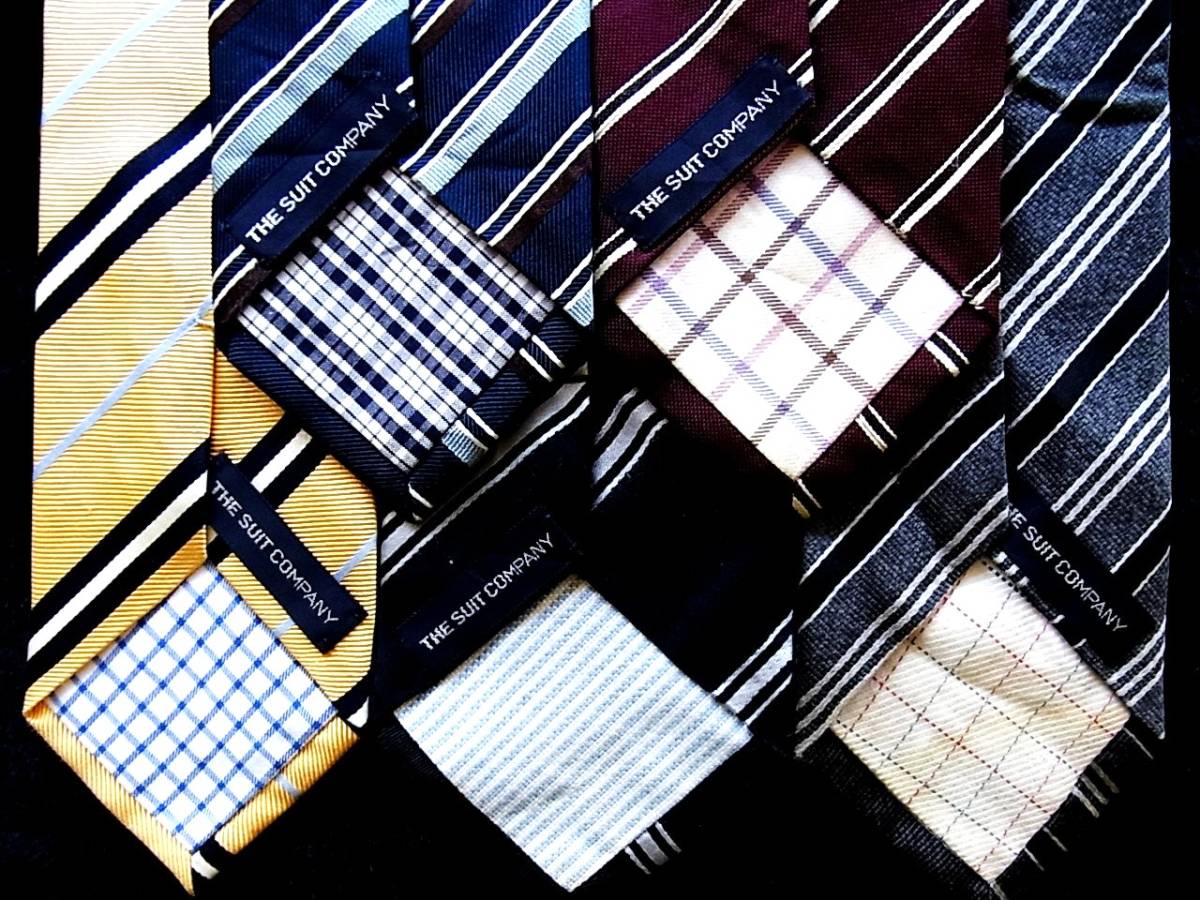 ■即決セール■J0708■ 5本セット全て スーツカンパニー「THE SUIT COMPANY」ネクタイ拍卖