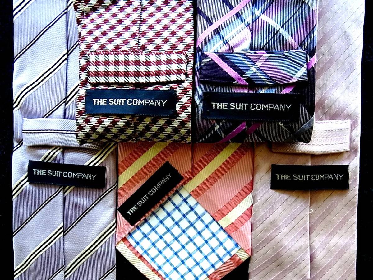 ■即決セール■J0711■ 5本セット全て スーツカンパニー「THE SUIT COMPANY」ネクタイ拍卖