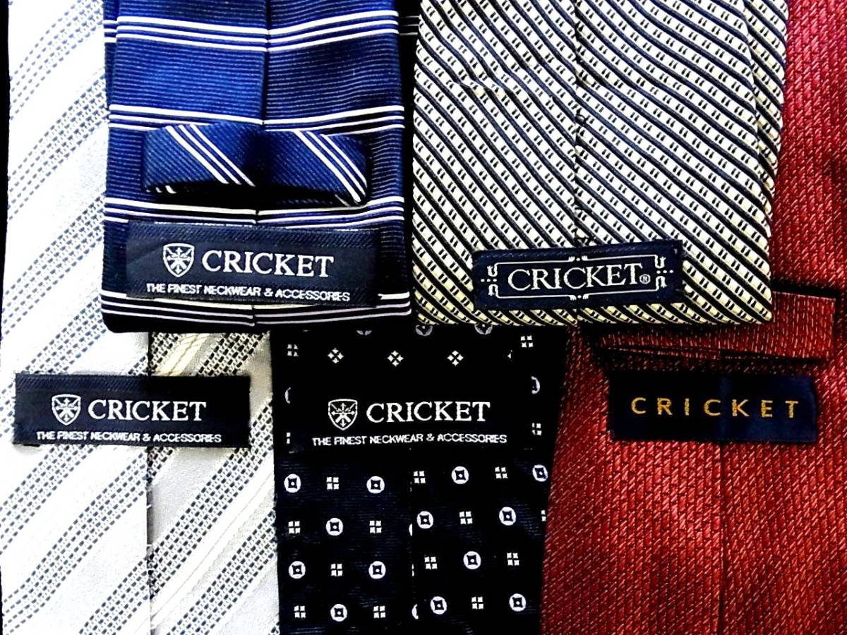 ■即決セール■J0660■ 5本セット全て クリケット【CRICKET】ネクタイ拍卖