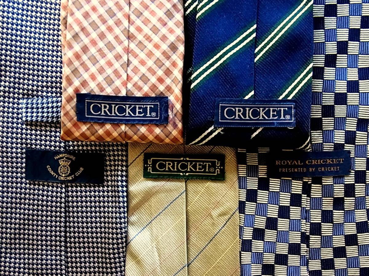 ■即決セール■J0661■ 5本セット全て クリケット【CRICKET】ネクタイ拍卖