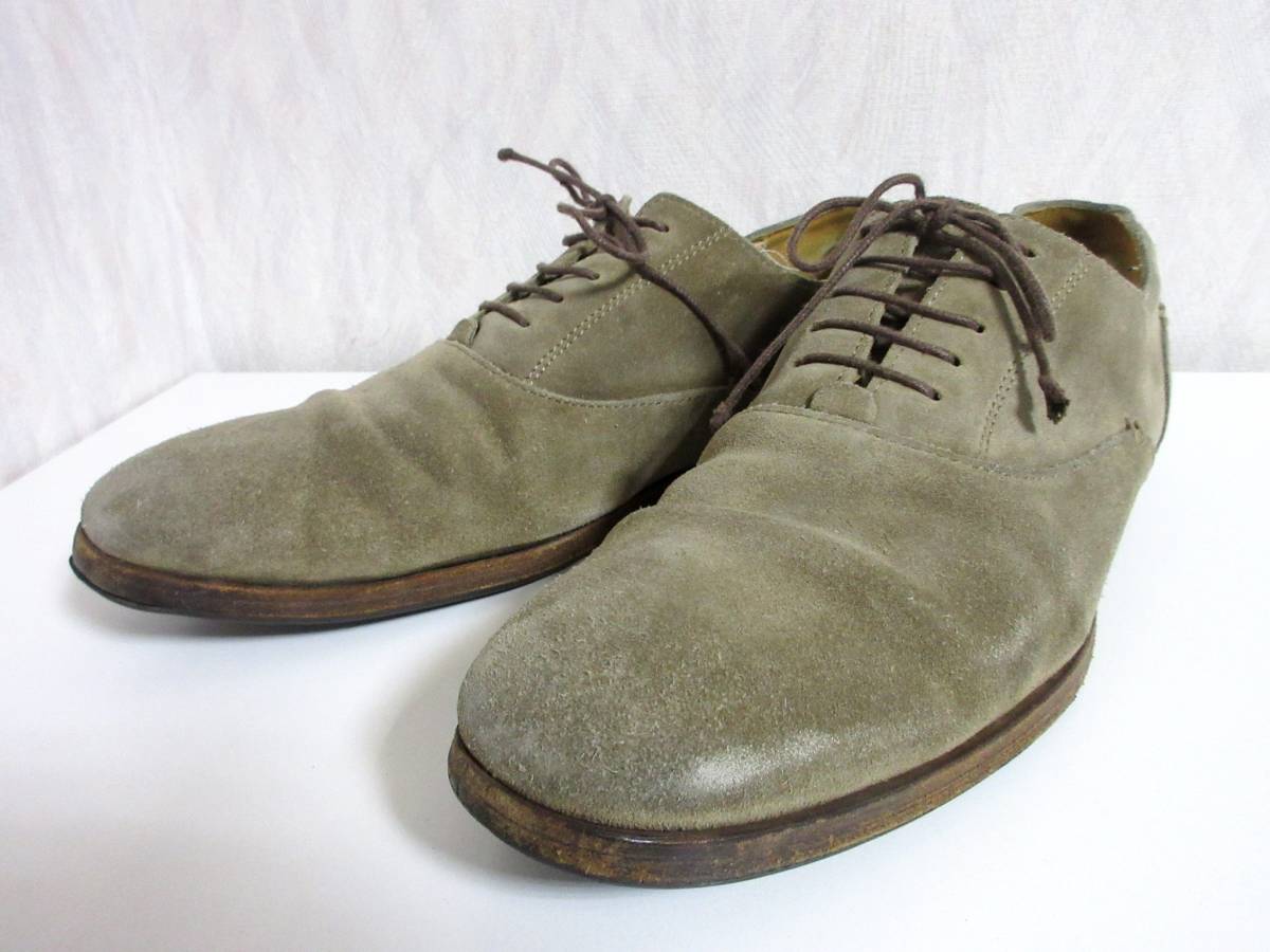 ブッテロ BUTTERO スエードレザー シューズ ベージュ 42 北4769拍卖