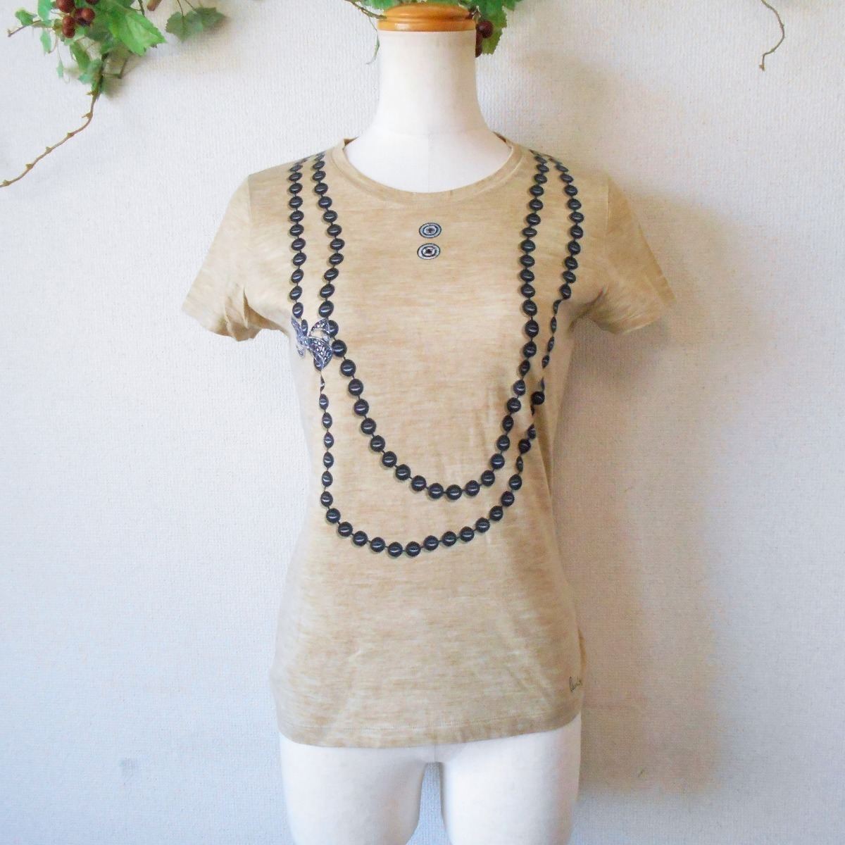 ポールスミス Paul Smith アクセサリー プリント 入り レディース 用 半袖 カットソー Tシャツ 日本製 M拍卖