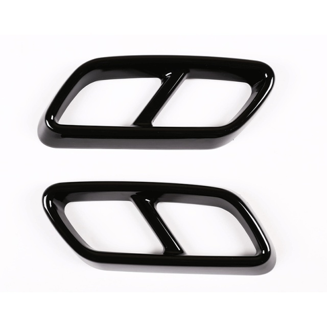 ブラック メルセデスベンツCクラスW2062022エキゾーストパイプトリムステッカーアクセサリー用カースタイリング自動車テール拍卖