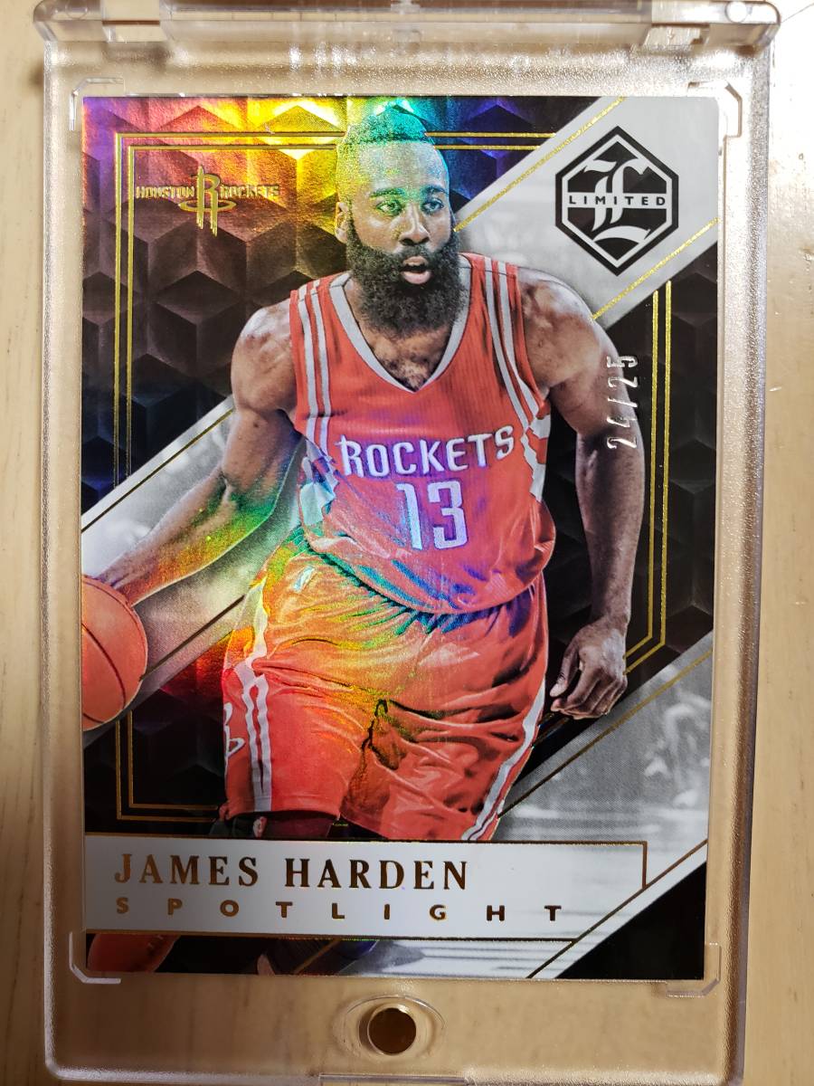 レア 25枚限定 SP 2015 -16 Panini Limited Spotlight Gold JAMES HARDEN (#/25) / ジェームズ ハーデン ADIDAS (NBA MVP 2018)拍卖