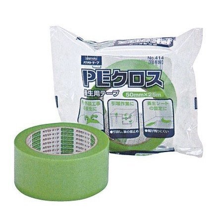 養生テープ オカモト PEクロス 414 50mm巾 30巻入 ポリクロステープ ★本州四国九州送料無料★拍卖