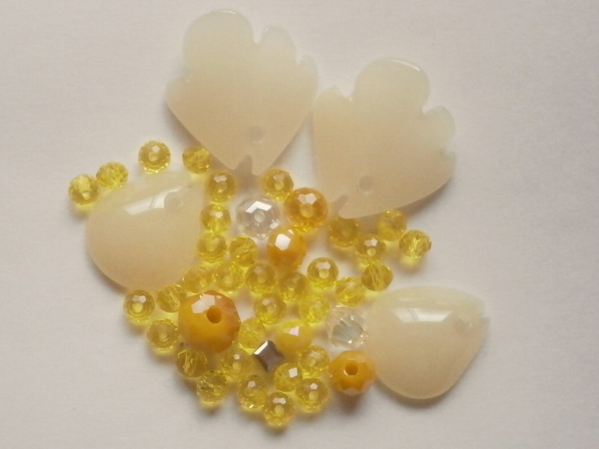 ガラスビーズ★アソート★イエロー系★C拍卖