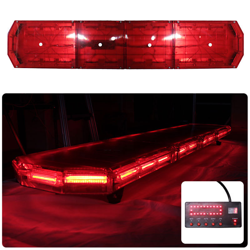 【全長150cm】LED 回転灯 大型ラウンドタイプ 【レッド】 赤色 赤 点灯パターン21種類 高照度COBチップ 緊急車両 レッカー車 WB-833-150拍卖