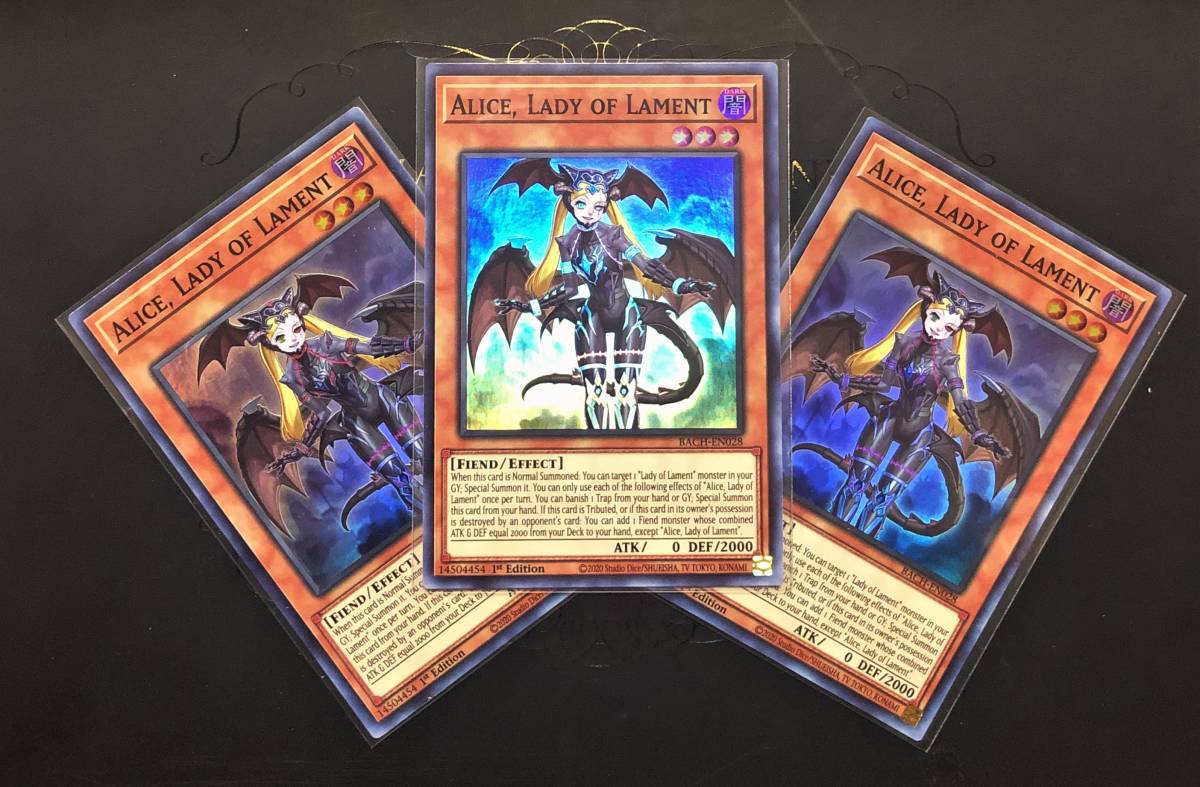 英語 悪魔嬢アリス スーパーレア 3枚セット  BACH-EN028 Super 「1st 」 拍卖
