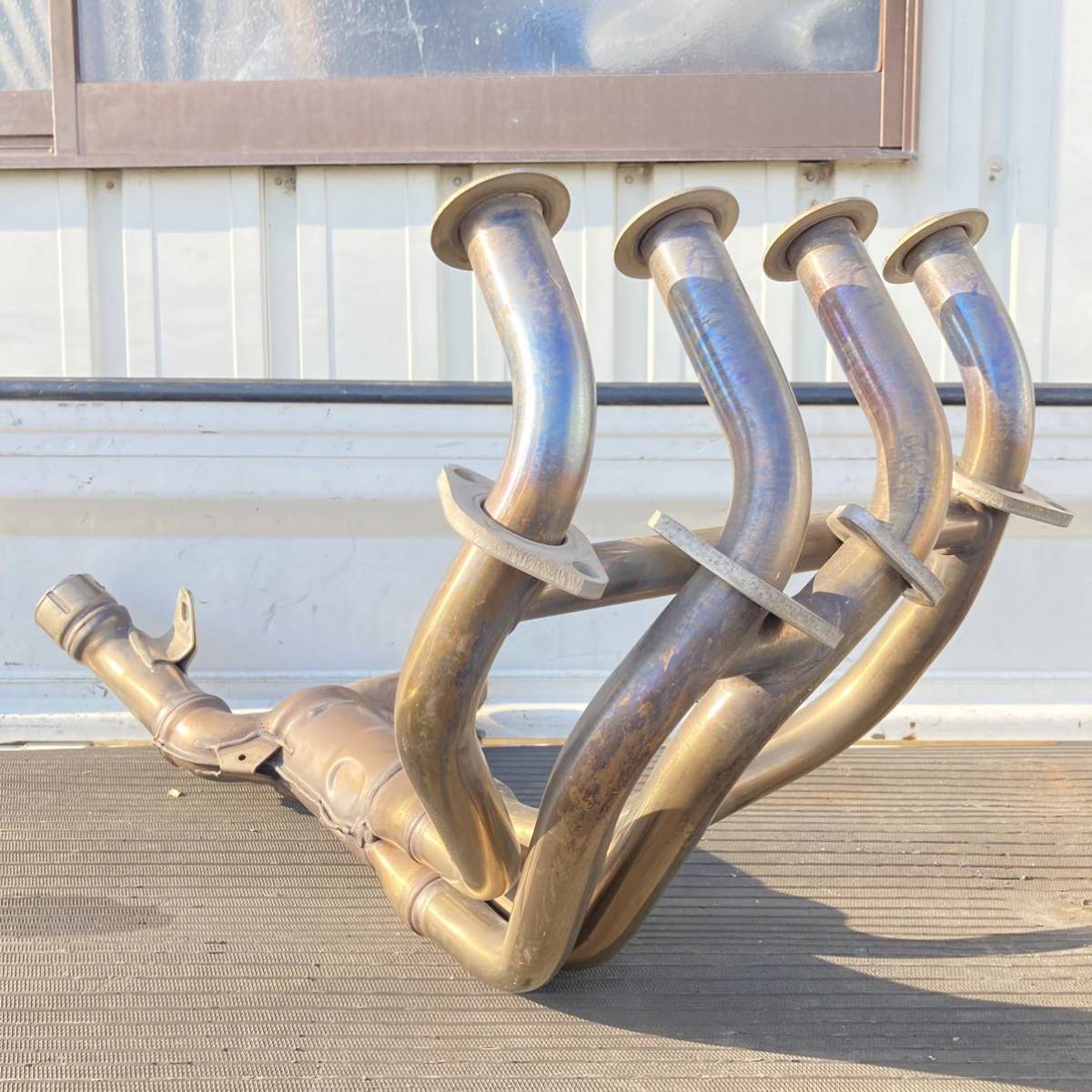 送料無料 カワサキ Z1000 ZR1000B 純正エキパイ エキゾーストマニホールド エキマニ拍卖