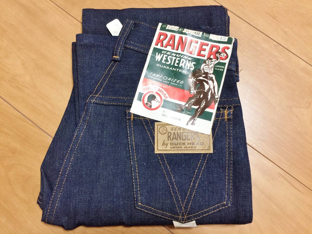 60's DUCK HEAD/ダックヘッド "RANGERS" ジーンズ Deadstock デッドストック品拍卖
