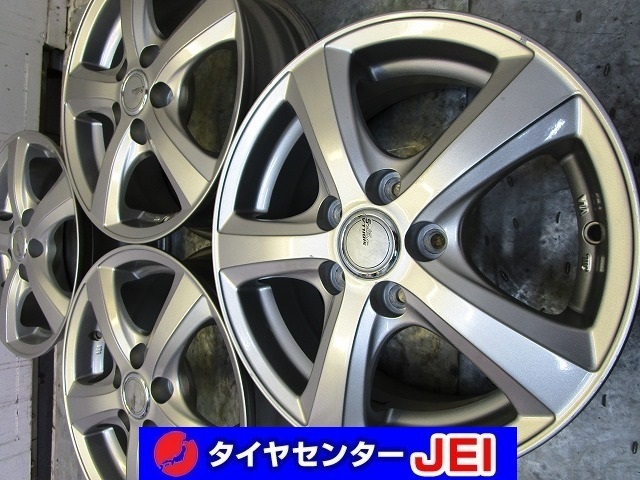 14インチ シビラ 5.5J+45 100 カリーナ/アルシオーネ 中古アルミホイール【4本セット】送料無料(A14-3844)拍卖