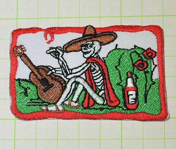 アイロンワッペン・パッチ メキシカンスカル zq拍卖
