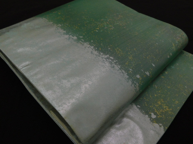 〔楽布〕P13267 本引箔袋帯 未仕立て新古品 lc拍卖