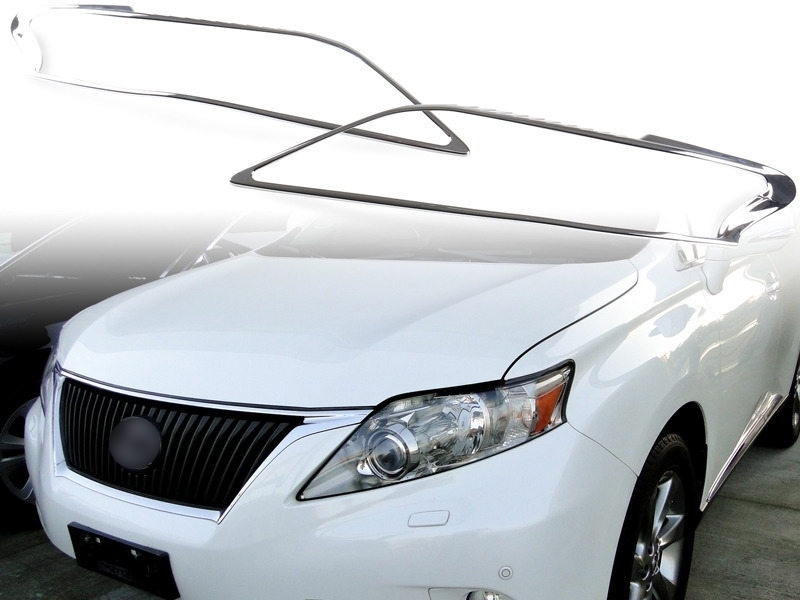 レクサス用 RX350用 2009-2012 クロームメッキ フロントランプリム ヘッドライトトリム ヘッドランプリム ベゼルカバー拍卖