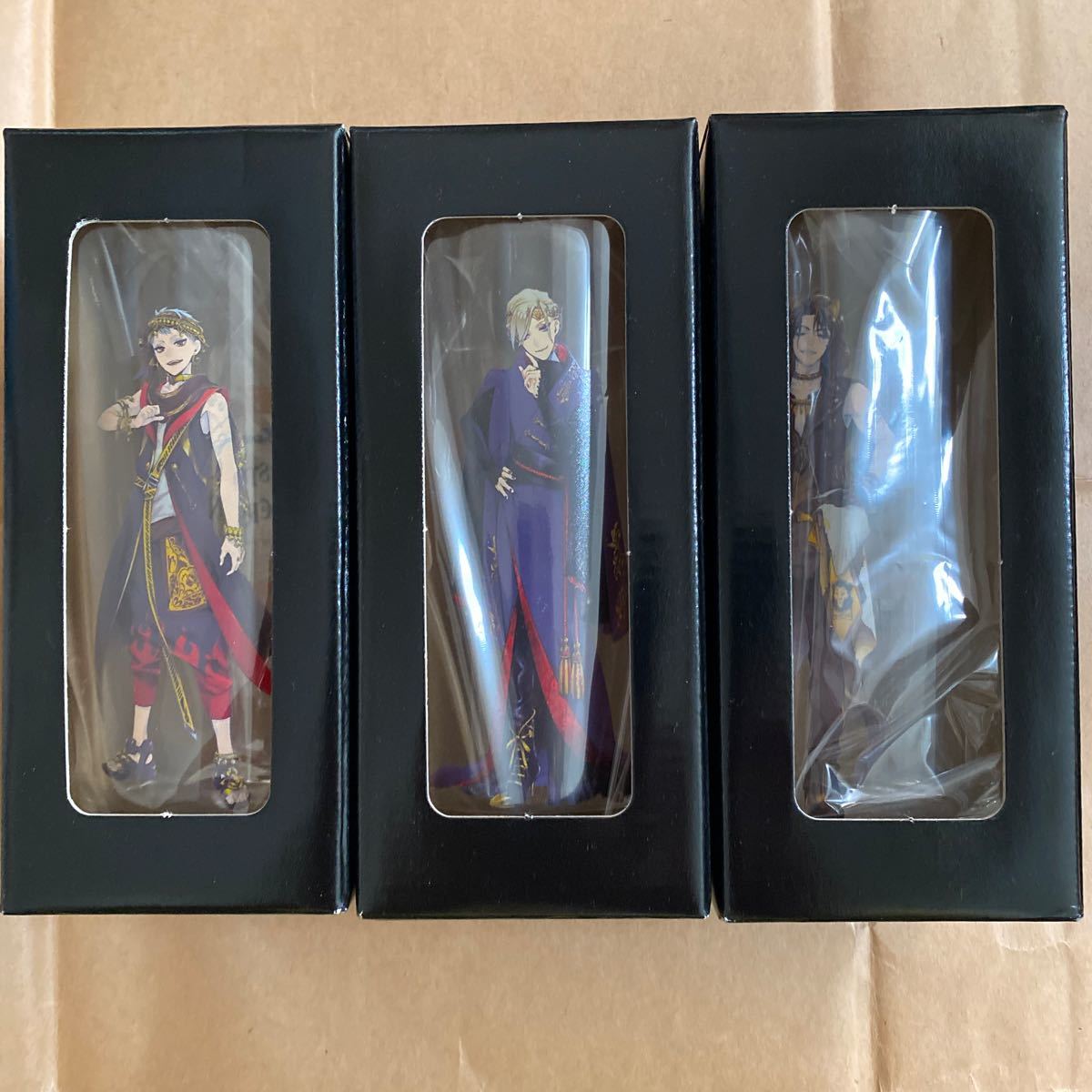 ディズニー★ツイステッドワンダーランド★ロンググラス★3点セット★カリム★ヴィル★レオナ拍卖