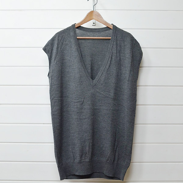 クォータリー ウールニット ロングベスト QUARTELY|8l0708*A拍卖