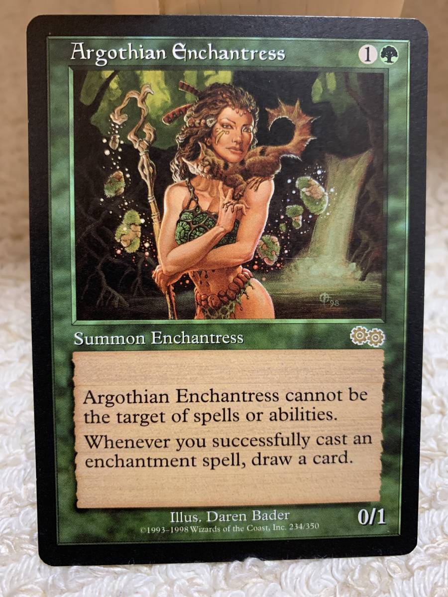 ウルザズサーガ 初版 アルゴスの女魔術師/Argothian Enchantress 英語版拍卖