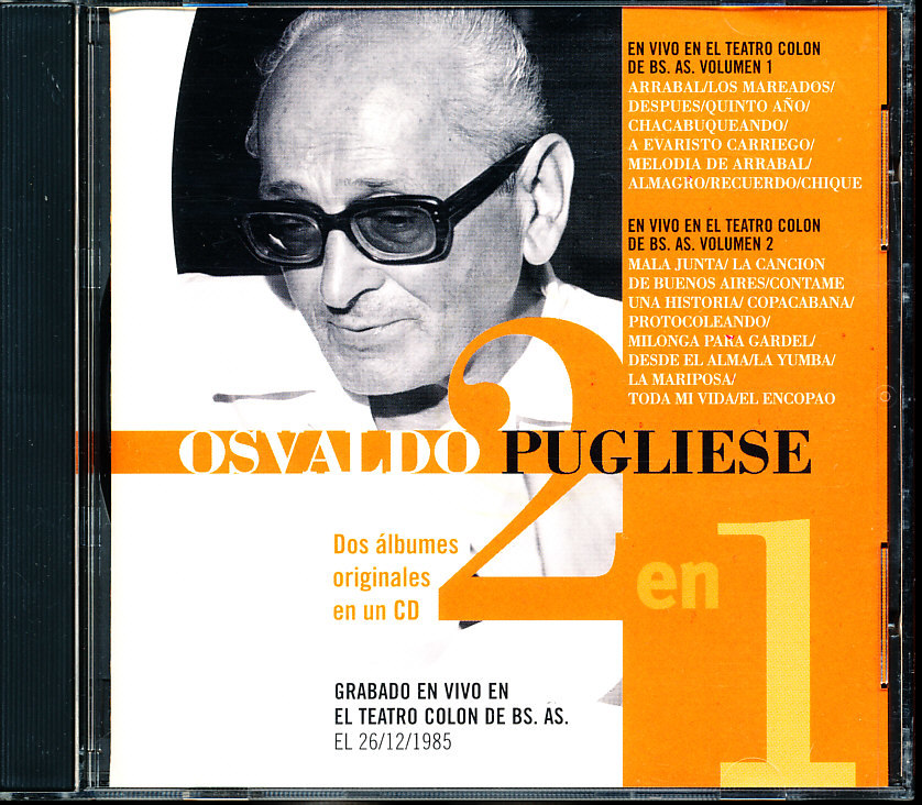 EMI オスバルド・プグリエーセ/Osvaldo Pugliese - En El Colon 2 en 1 4枚同梱可能 c7B000268BO4拍卖