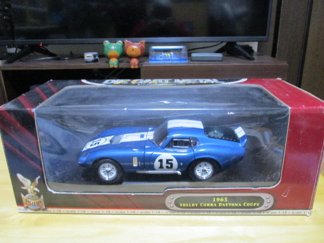 ヤトミン製 1/18 「 シェルビーコブラ・デイトナクーペ #15 」 1965y ブルー/白ライン ・送料 着払い・ゆうパック/80サイズ発送拍卖